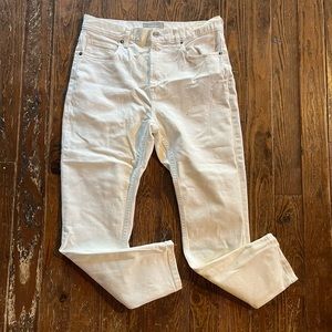 Everlane High Rise Skinny Ankle Size 30 WHITE